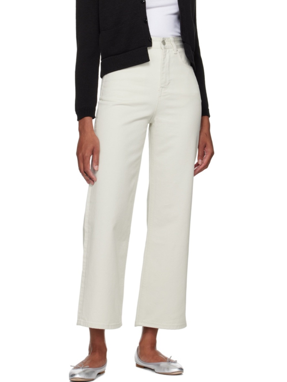 Youth Off White Wide Leg Jeans